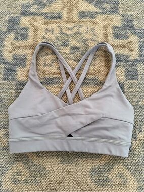 Lululemon Crisscross Light Gray Sports Bra - Women